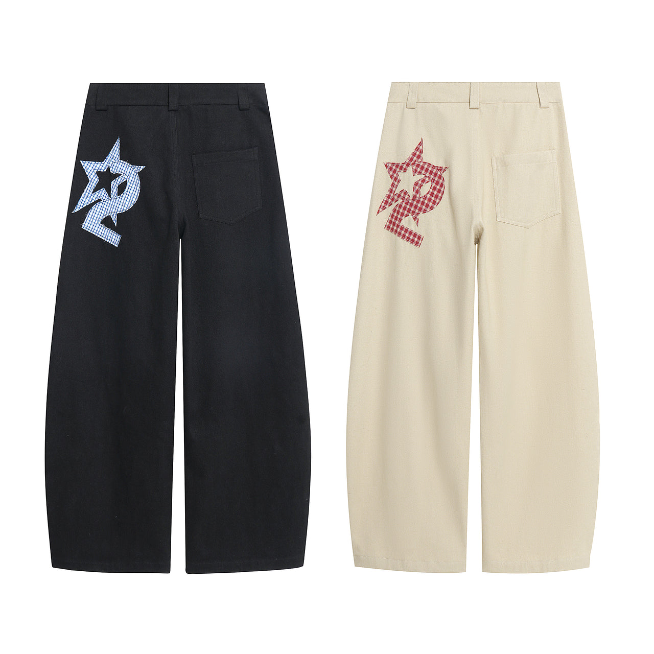 American Vintage Oversized Curved Blade Casual Pants