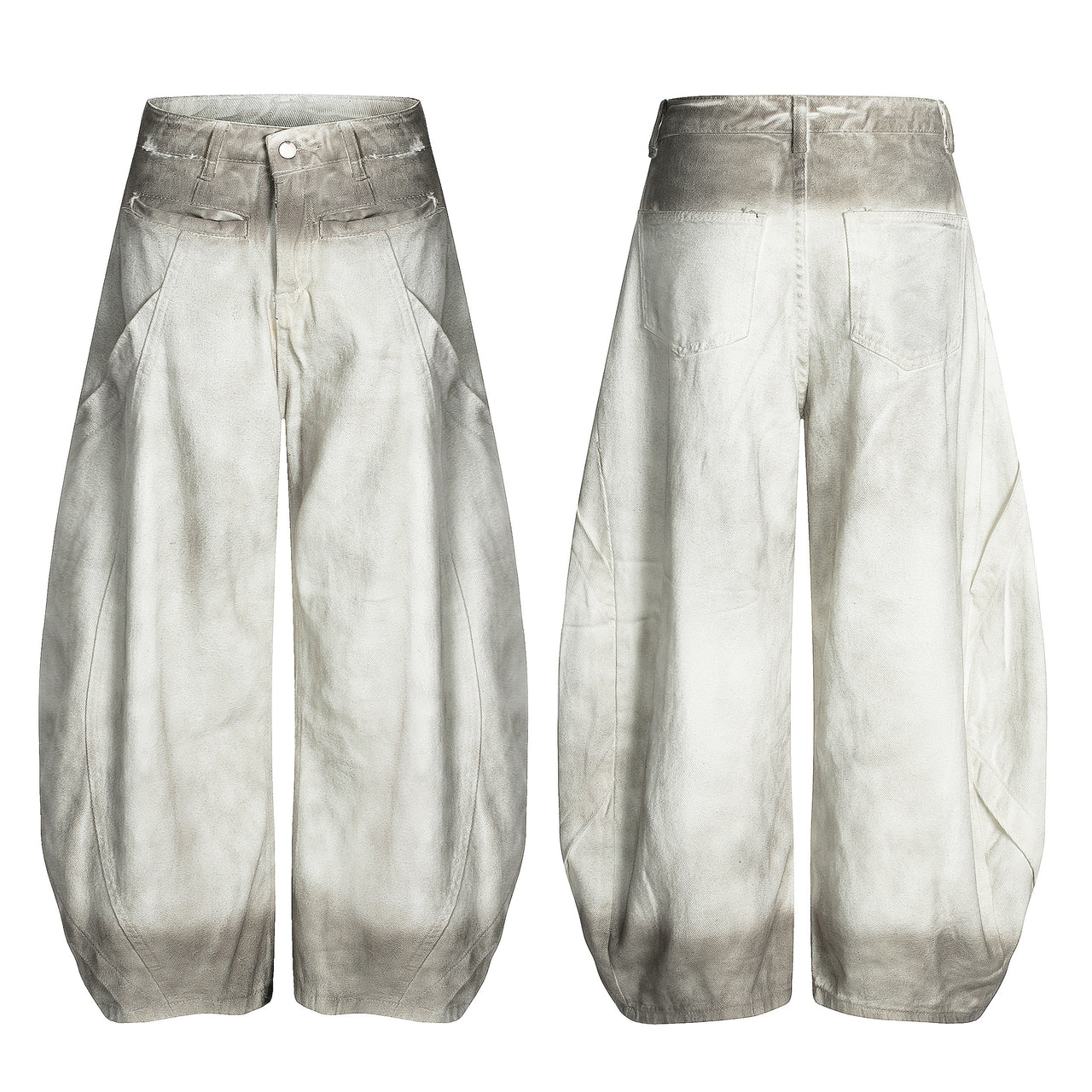 American Vintage Dirty Dye Curved Blade Jeans