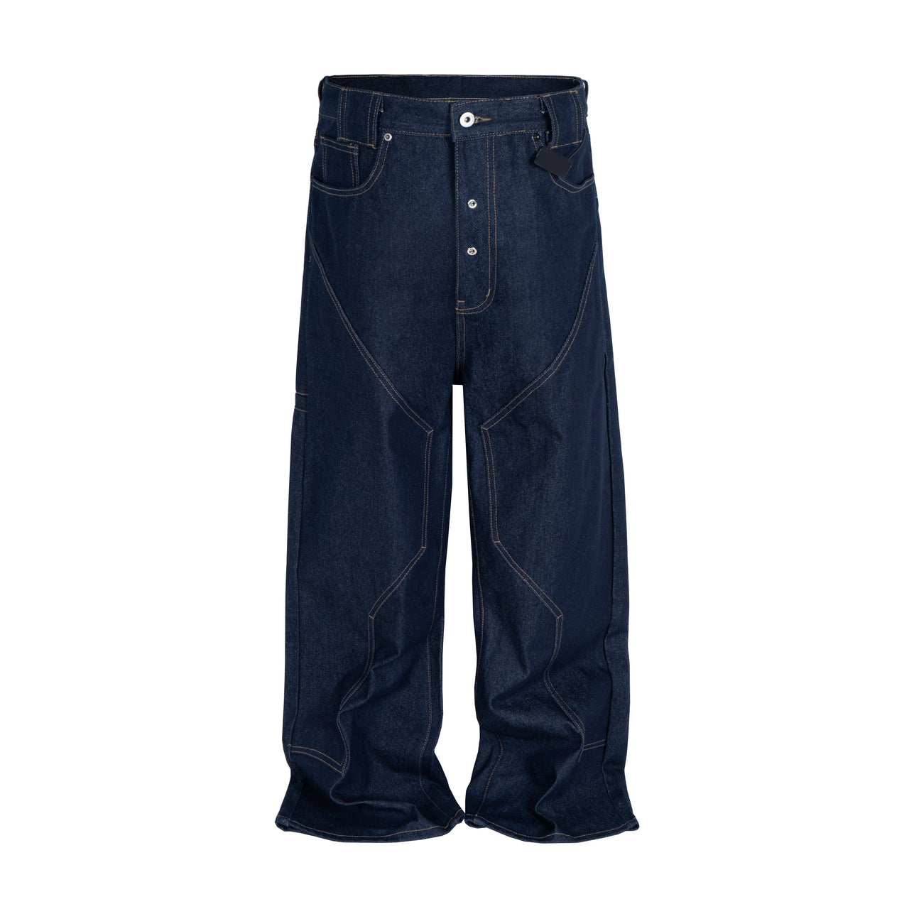 Omirad Curved-Cut Raw Denim Jeans