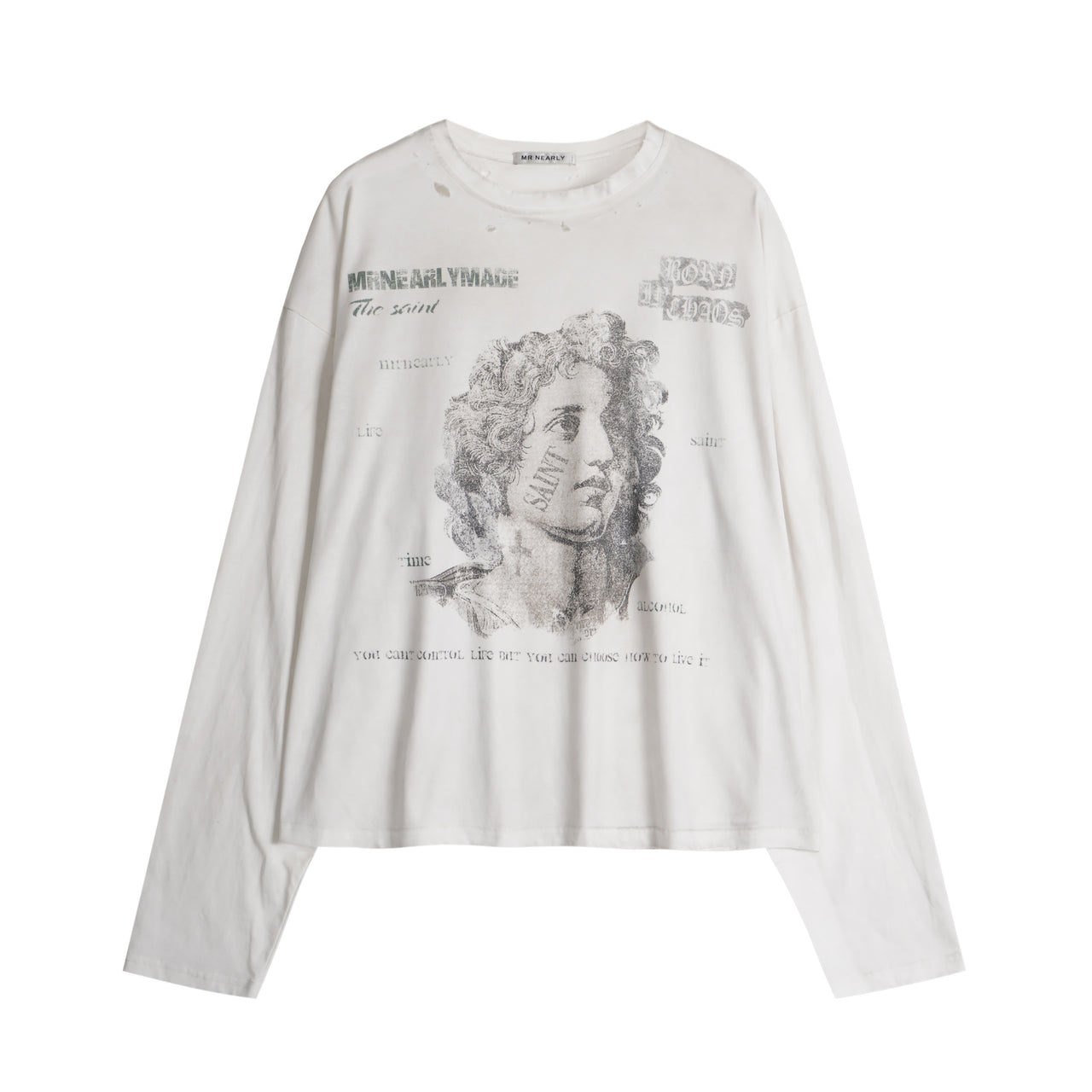 Vintage American Distressed Portrait Print Sweatshirt