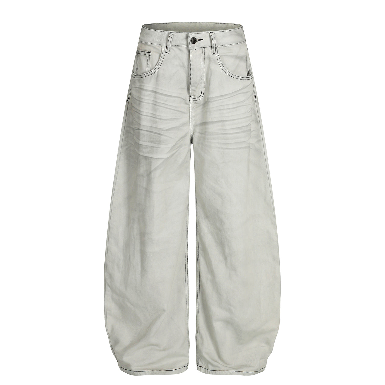 Omirad Clean-Wash Wide-Leg Jeans