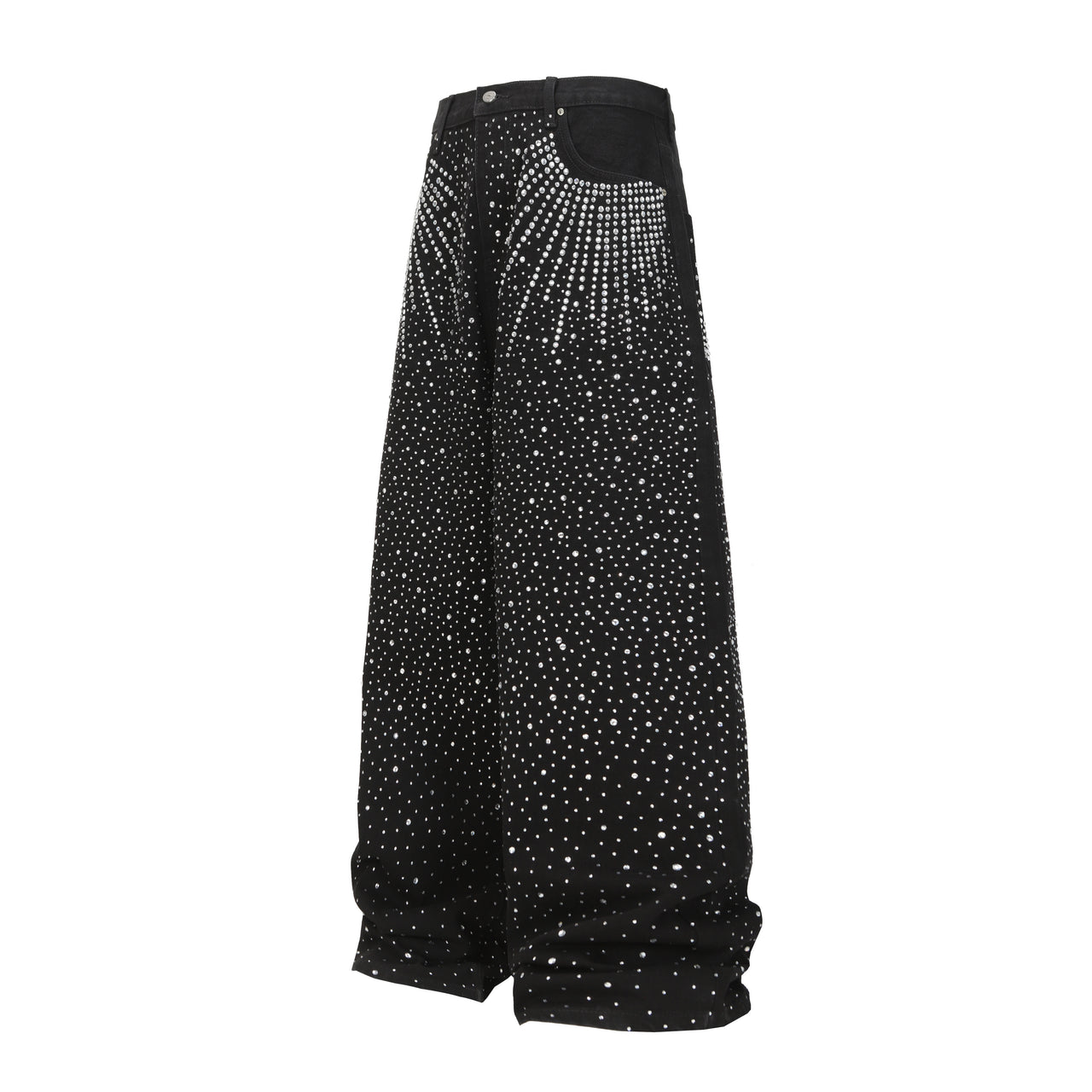 Omirad Rhinestone Galaxy Wide-Leg Jeans