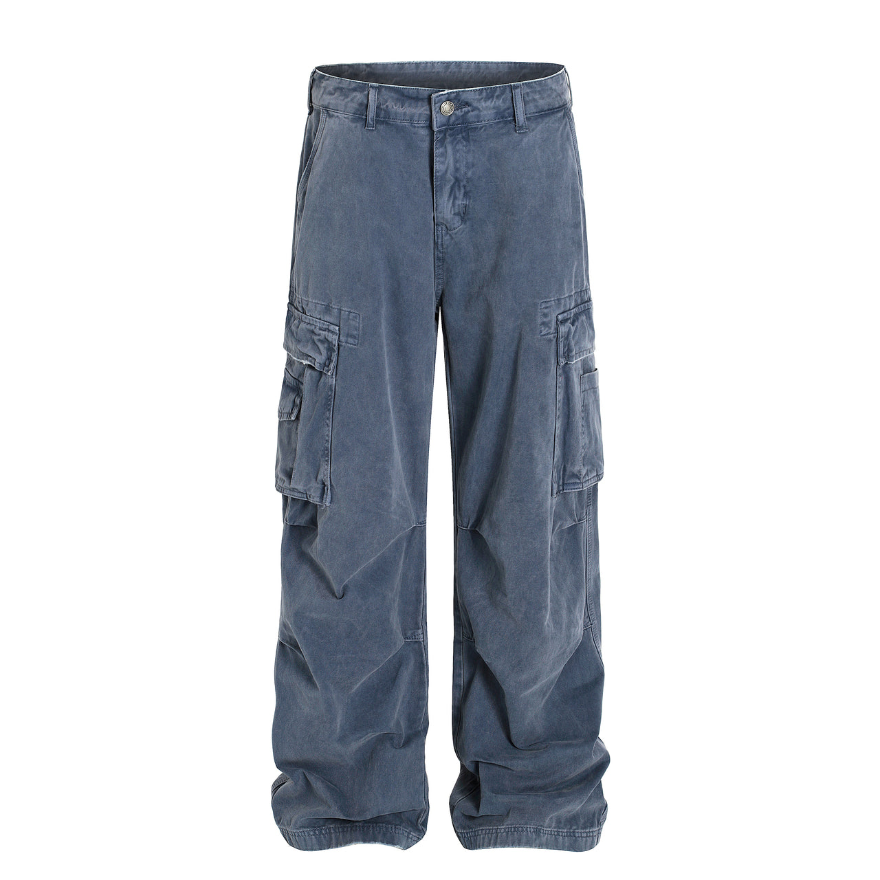 Omirad Washed Blue Cargo Pants