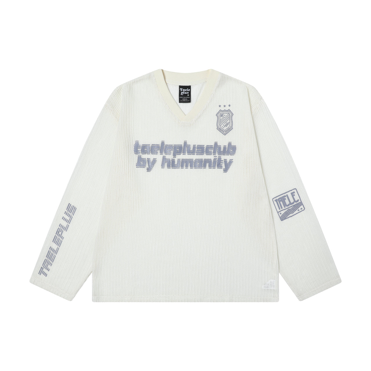 Cut-out Letter Print Sweatshirt