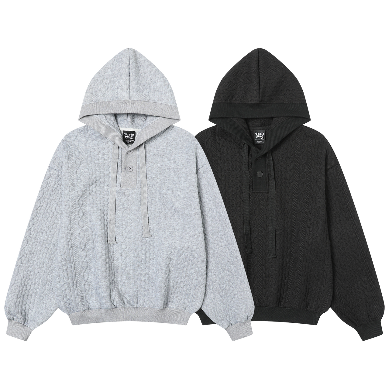 Preppy Cable Knit Hoodie