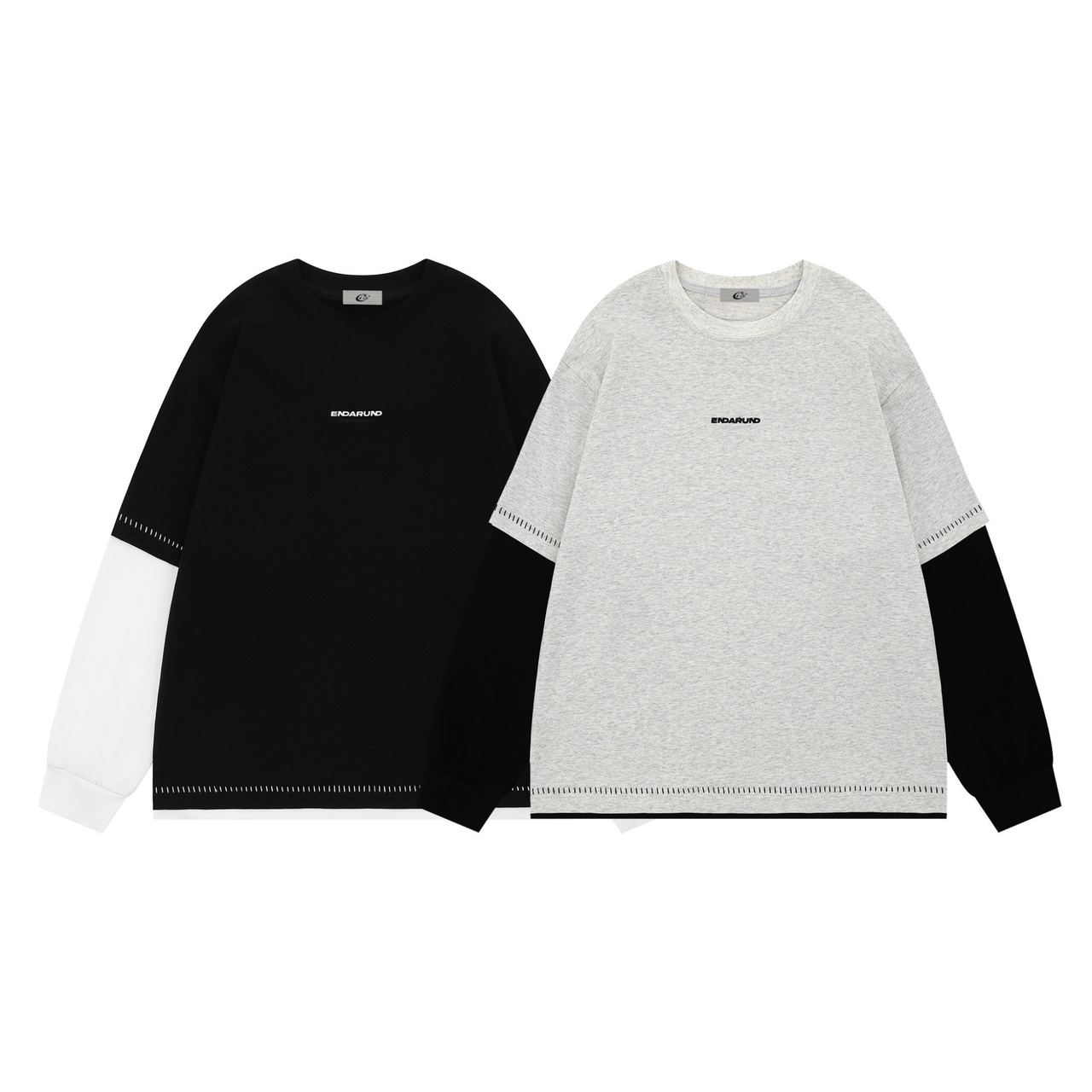 Omirad Contrast Layered Long-Sleeve Tee