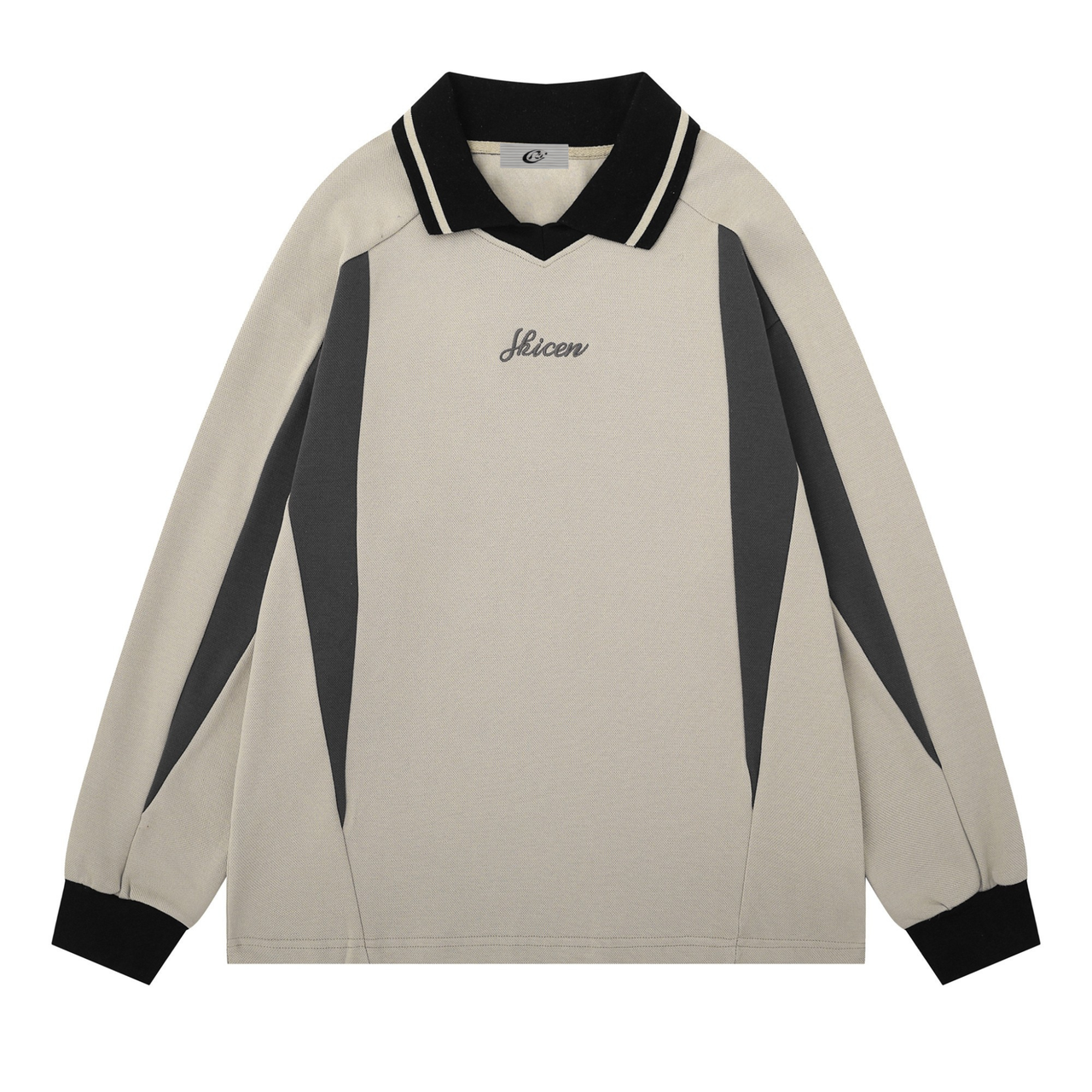 Omirad Contrast Panel Polo Sweatshirt