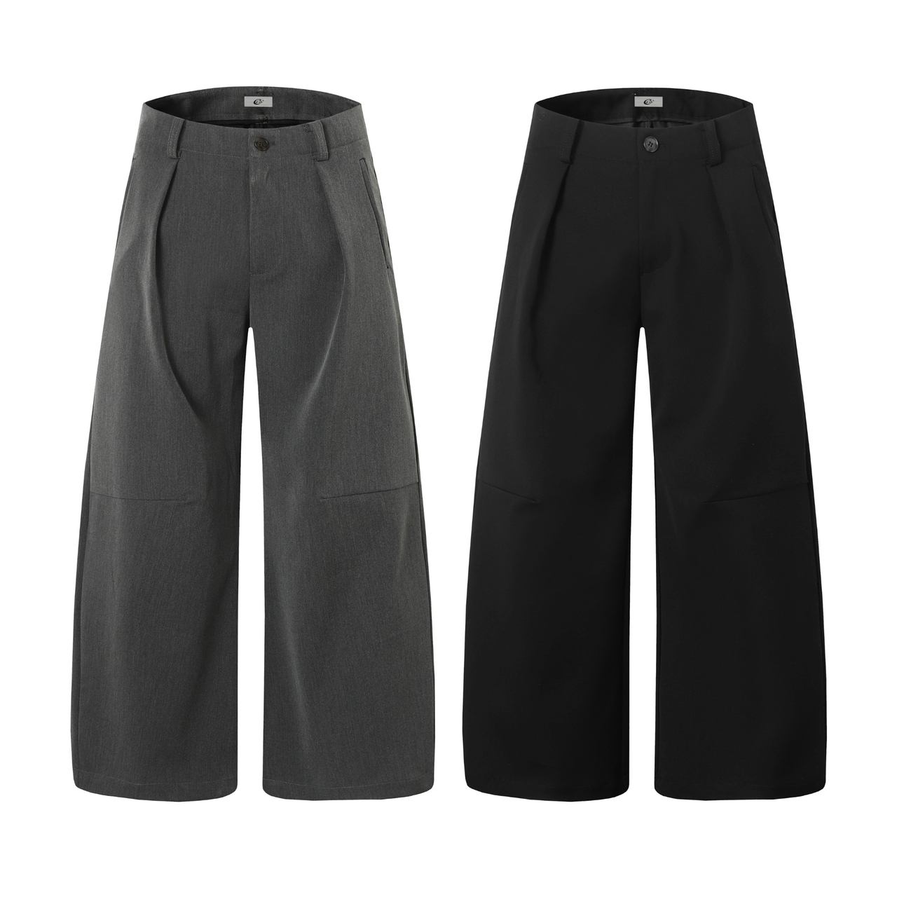 Omirad Structured Wide-Leg Trousers