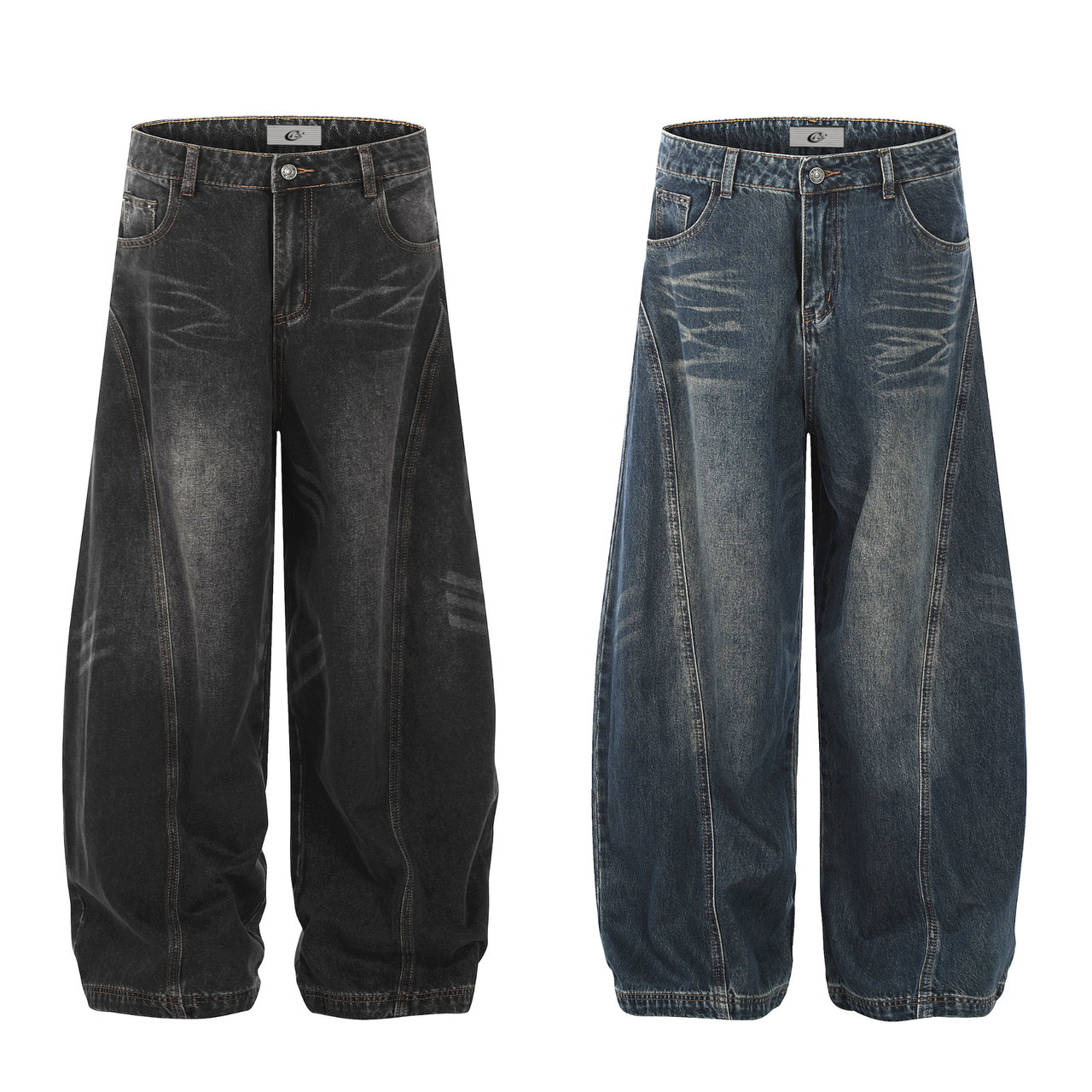 Omirad Vintage Wash Balloon Denim