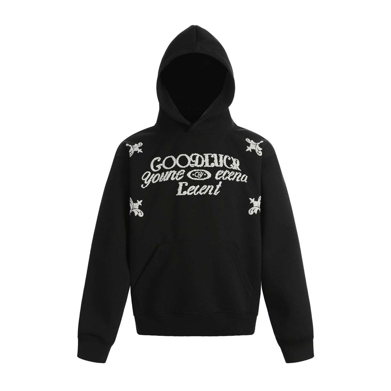 Omirad Embroidered Script Fleece Hoodie