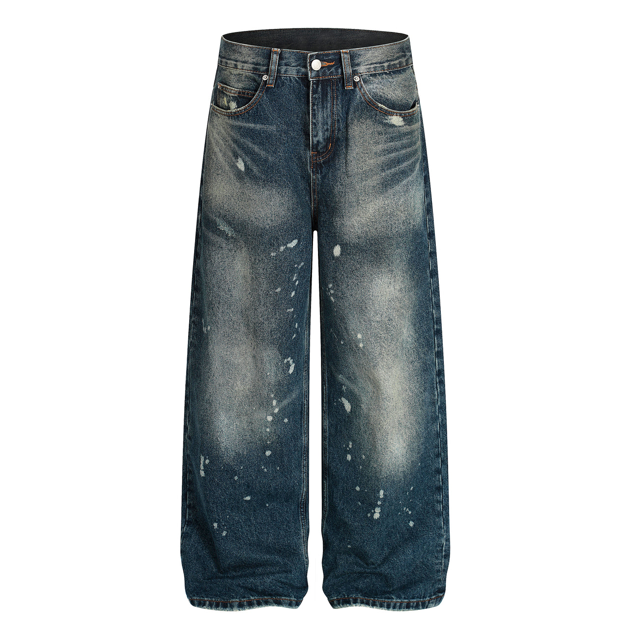 Omirad Vintage Wash Wide-Leg Jeans