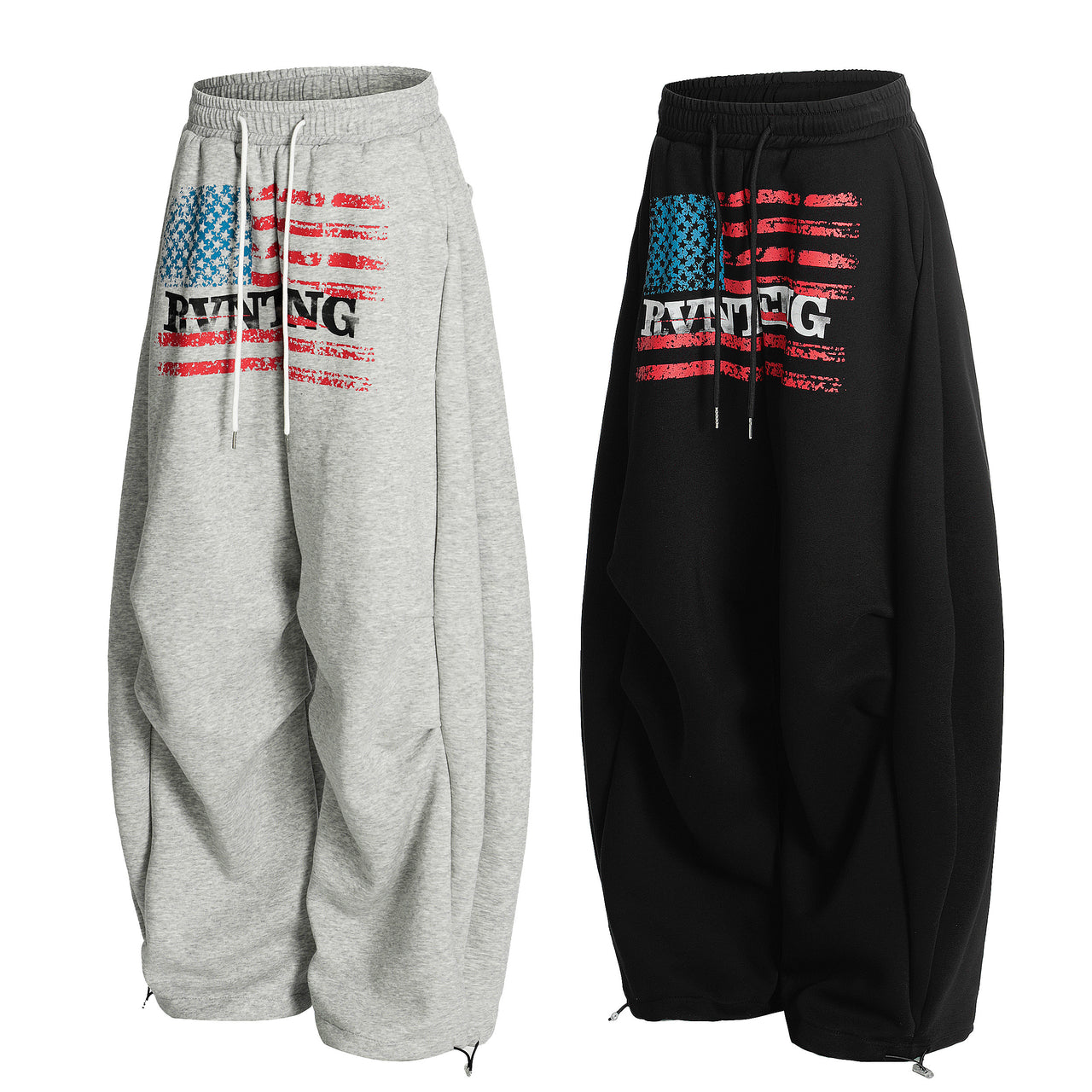Omirad Flag Graphic Stacked Sweatpants