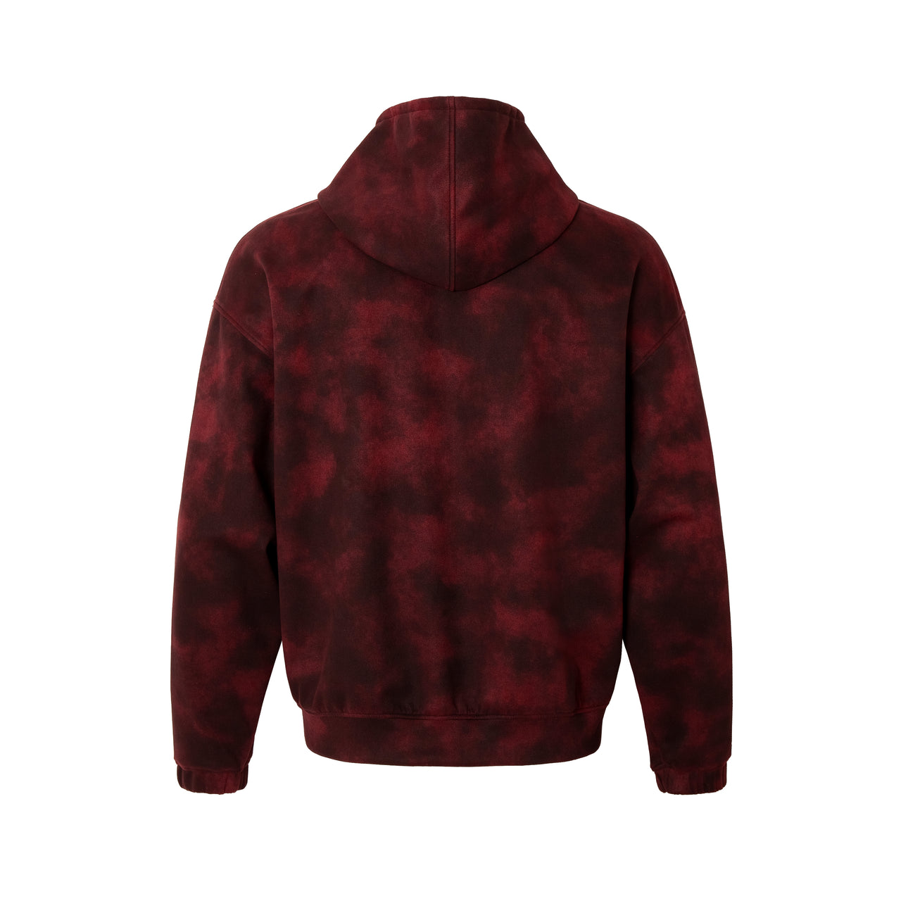 Letter-Embroidered Tie-Dye Hoodie