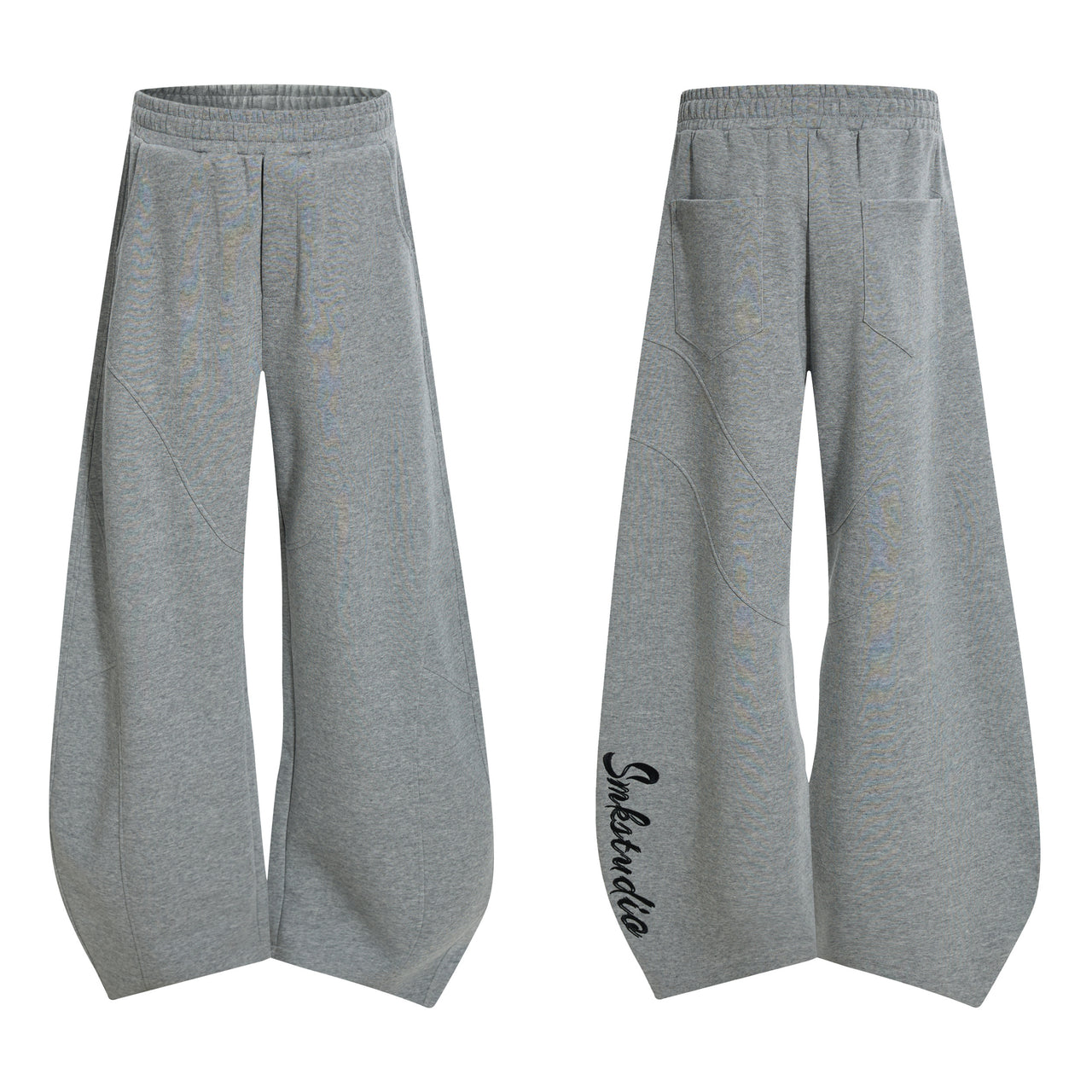 Omirad Curved Panel Wide-Leg Sweatpants