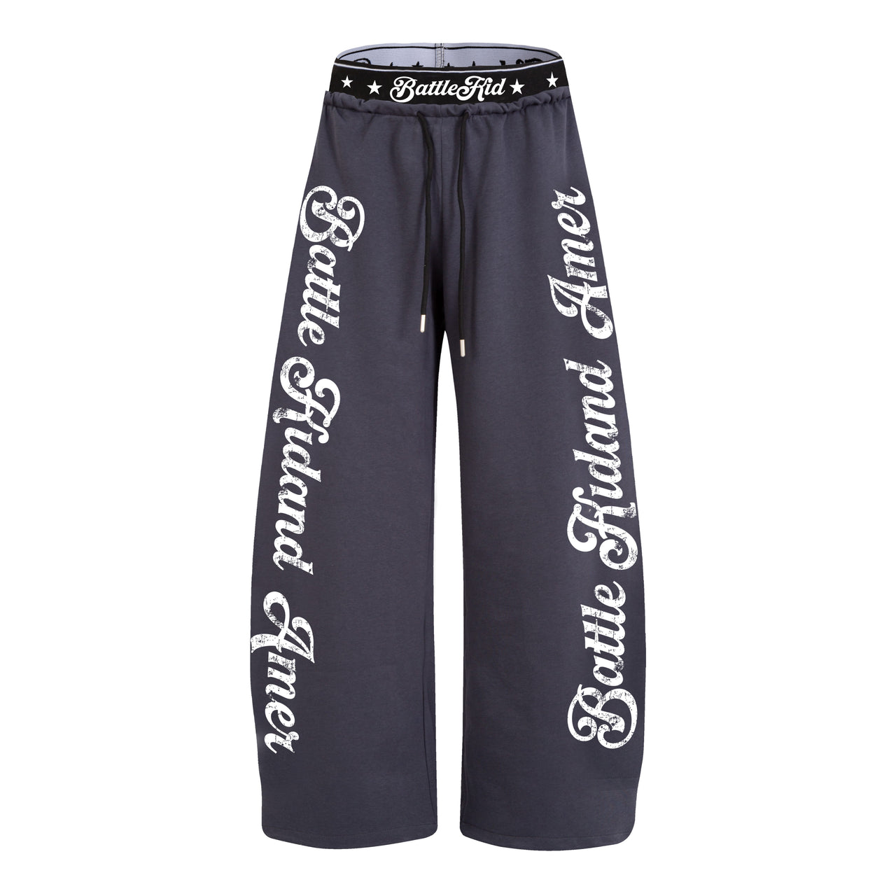 Omirad Script Logo Wide-Leg Sweatpants
