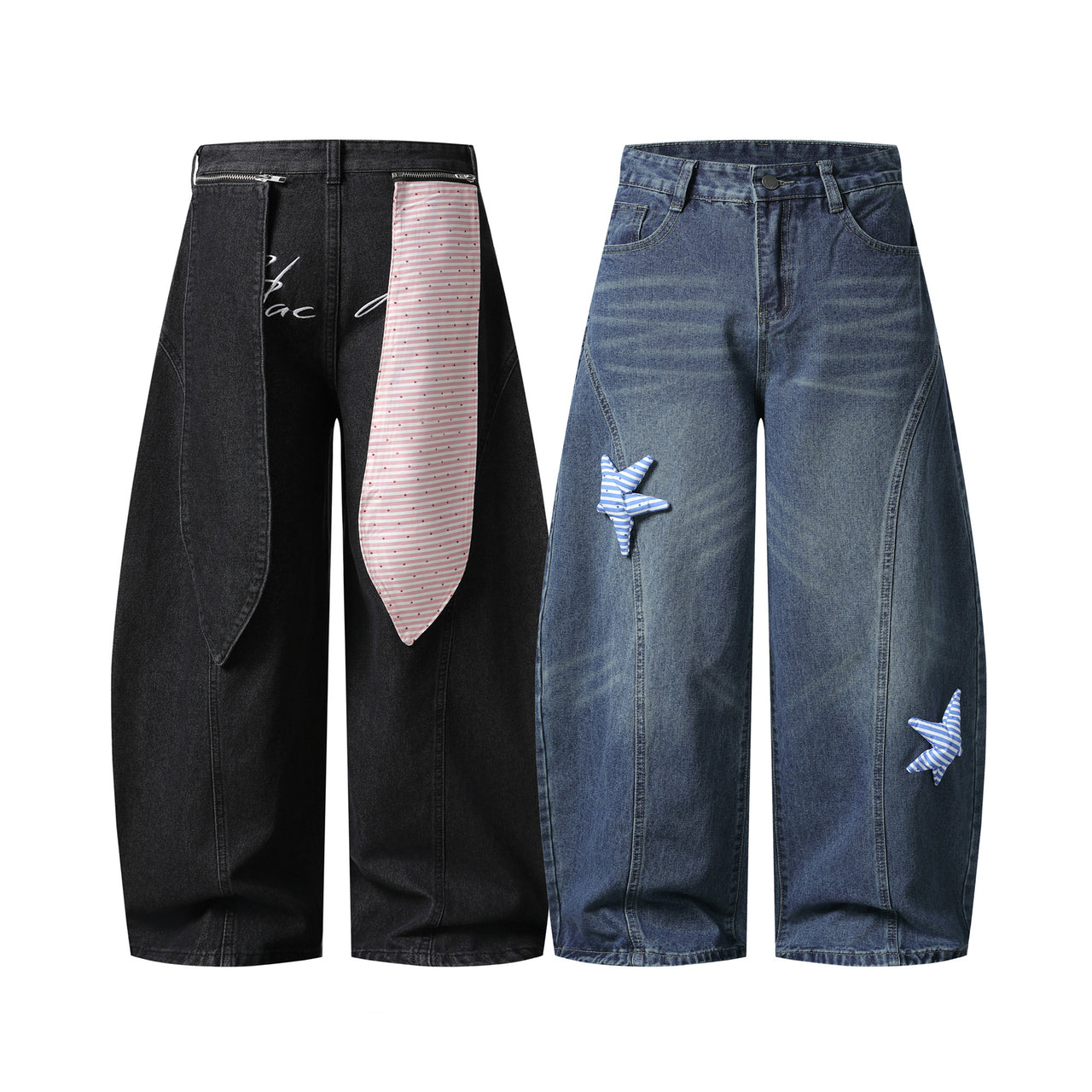 Omirad Star Patch Denim Pants