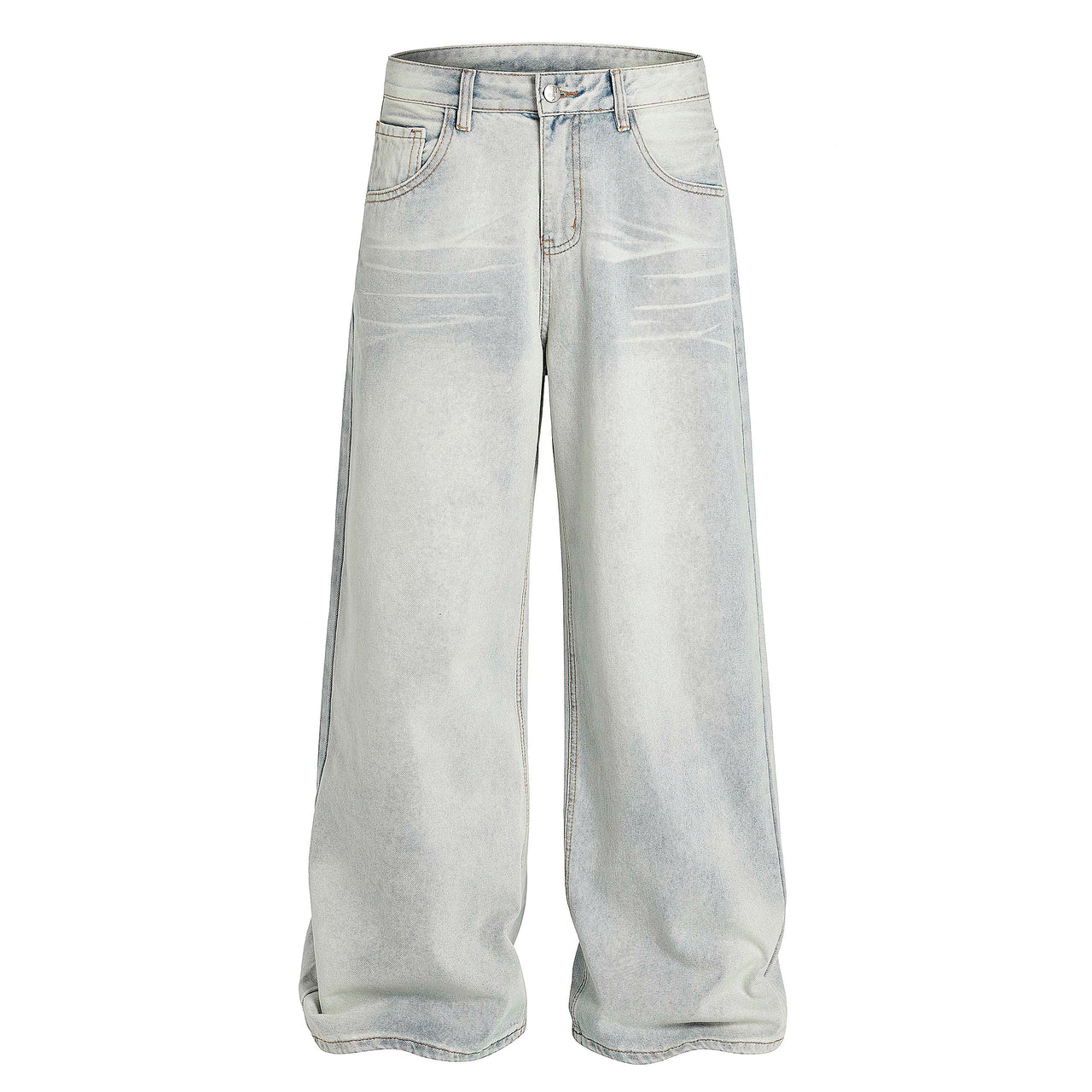 Omirad Light Washed Wide-Leg Jeans