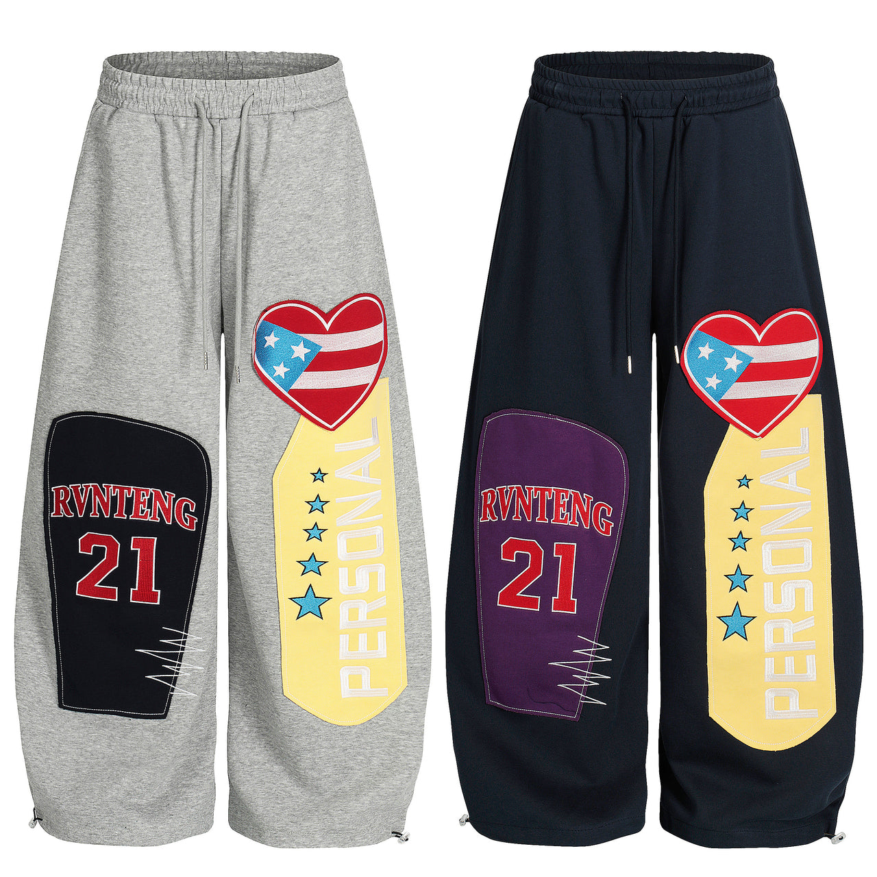 American Streetwear Printed Casual Pants