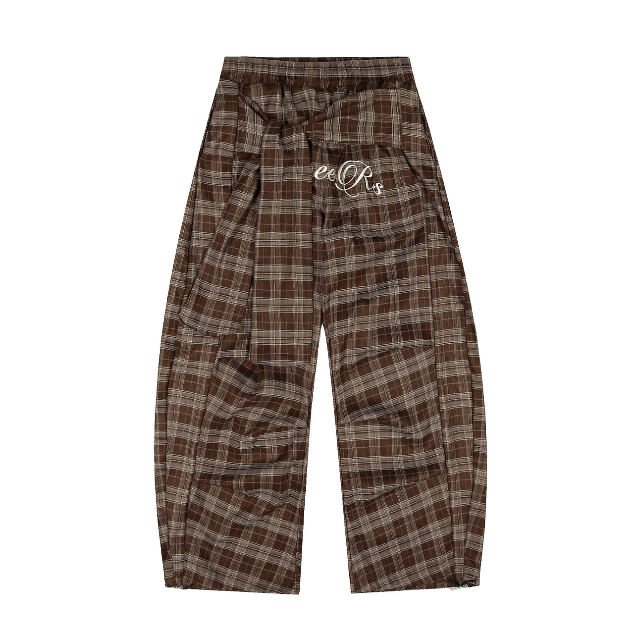 Omirad Plaid Wide-Leg Pants