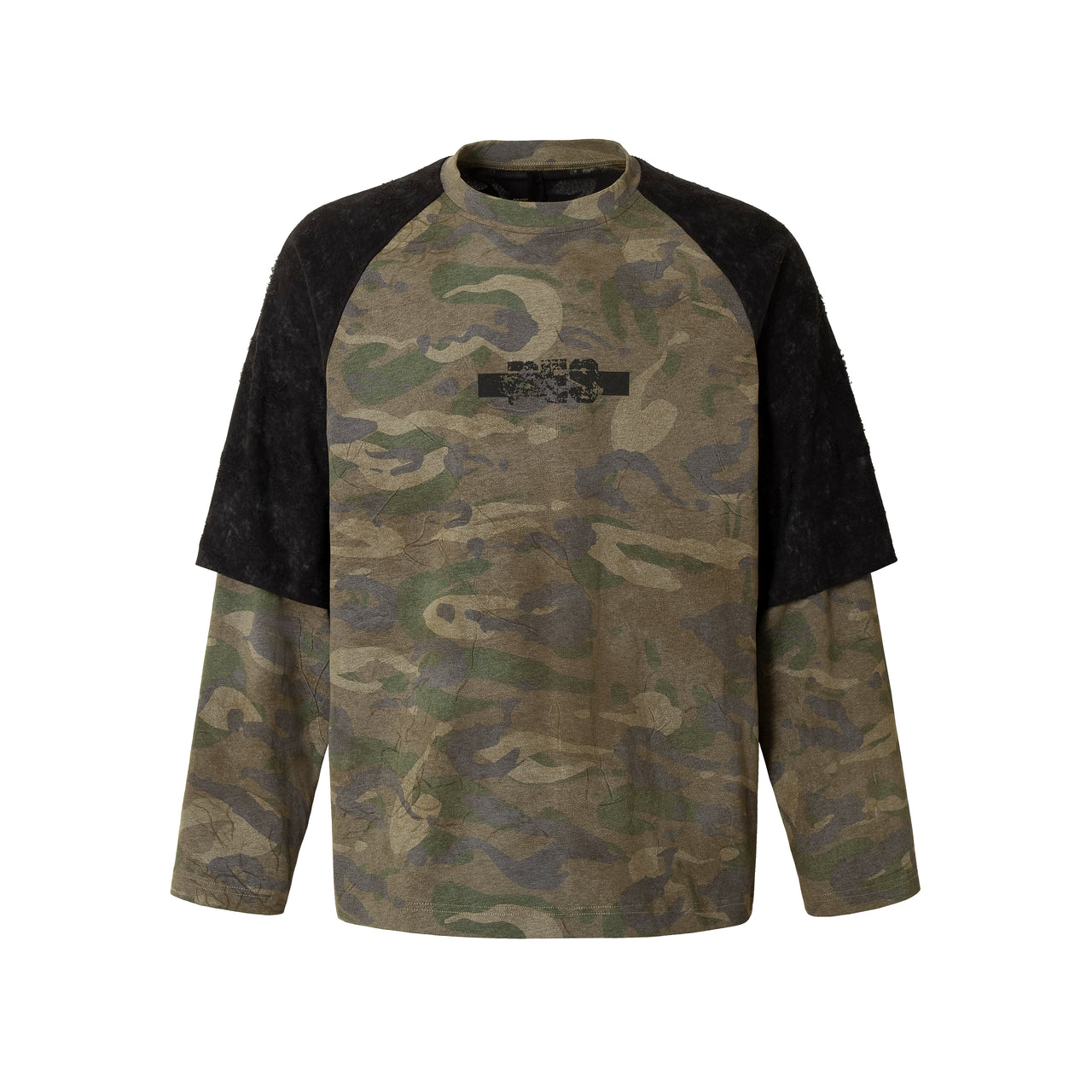 Camo Spliced Sweatshirt