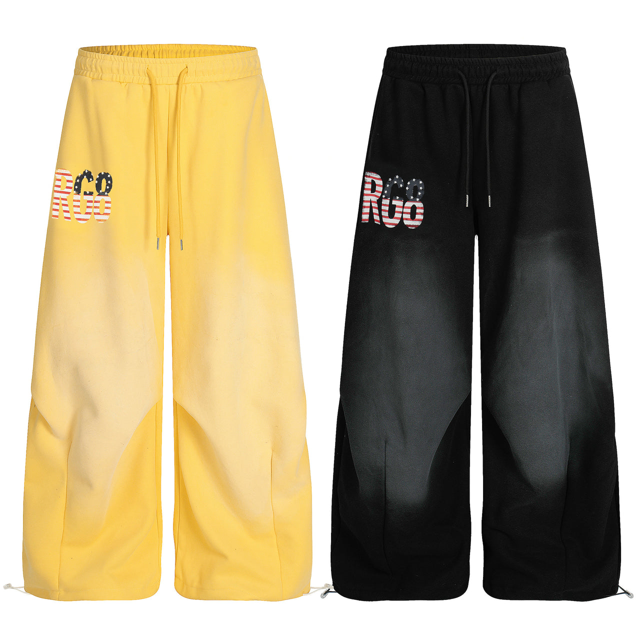 Omirad Gradient Logo Wide-Leg Sweatpants