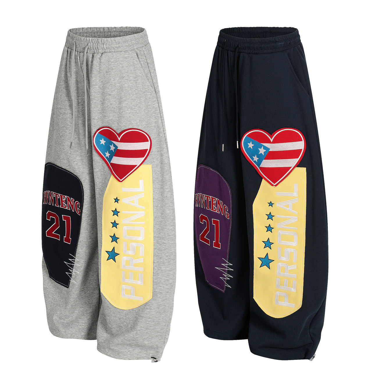 American Streetwear Printed Casual Pants