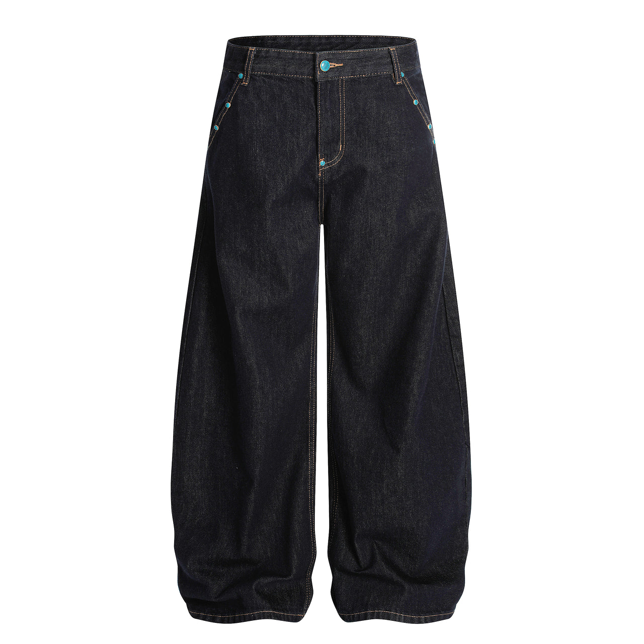 Omirad Studded Dark-Wash Jeans
