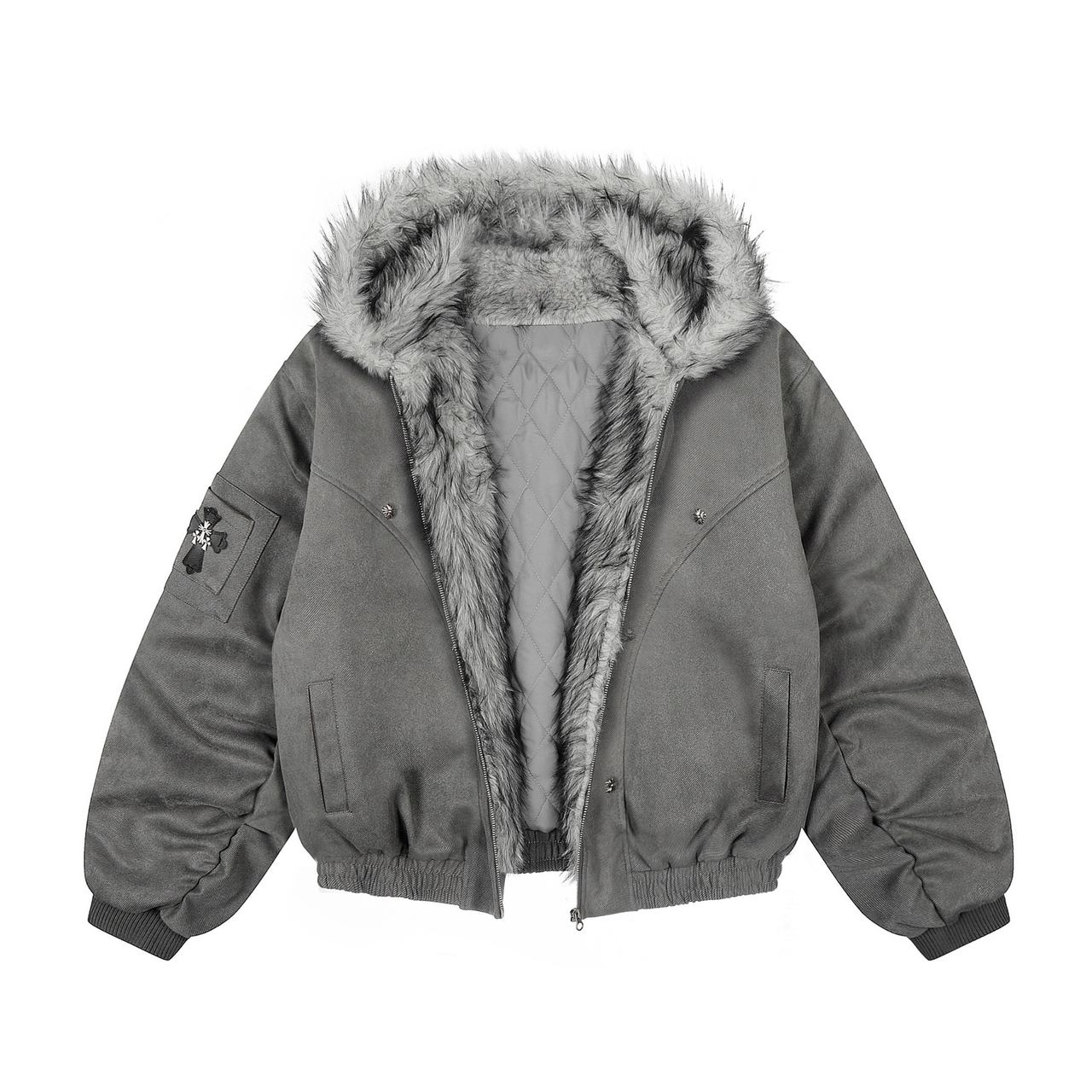 Omirad Faux-Fur Suede Jacket