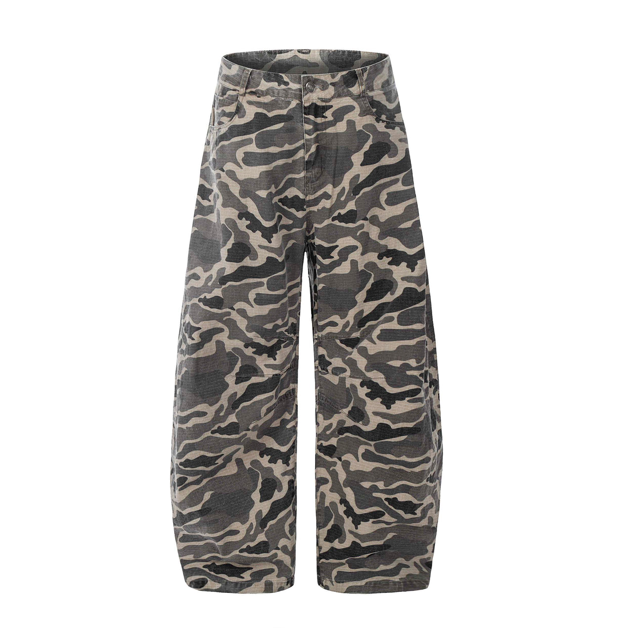 American Vintage Camouflage Curved Blade Cargo Pants