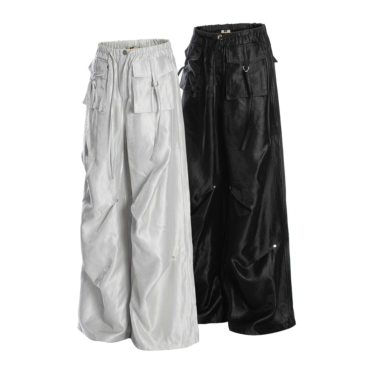 Liquid Metal Shine Casual Pants