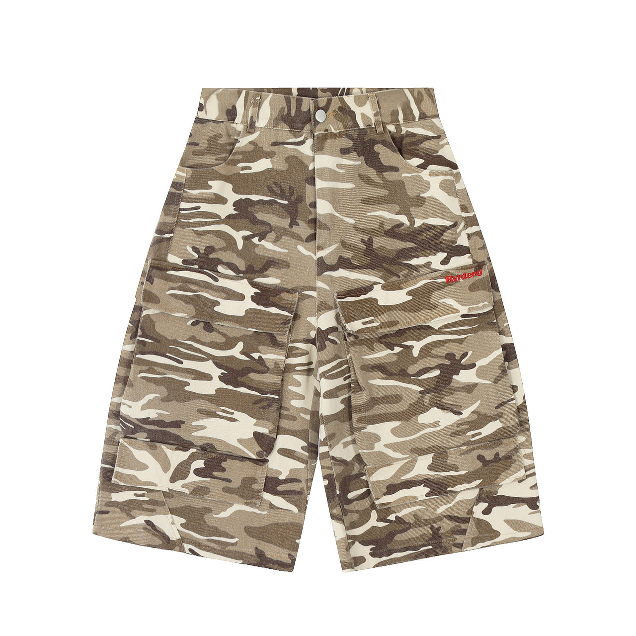 Omirad Camouflage Wide-Leg Shorts
