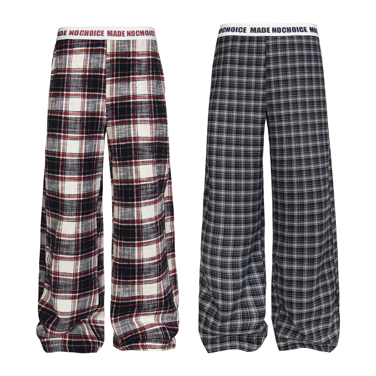 Omirad Plaid Wide-Leg Lounge Pants