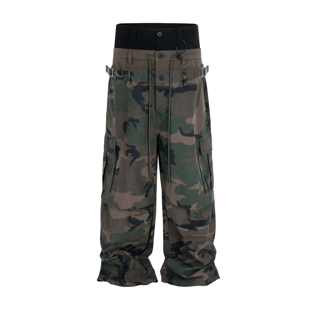 Omirad Double-Waist Camo Cargo Pants
