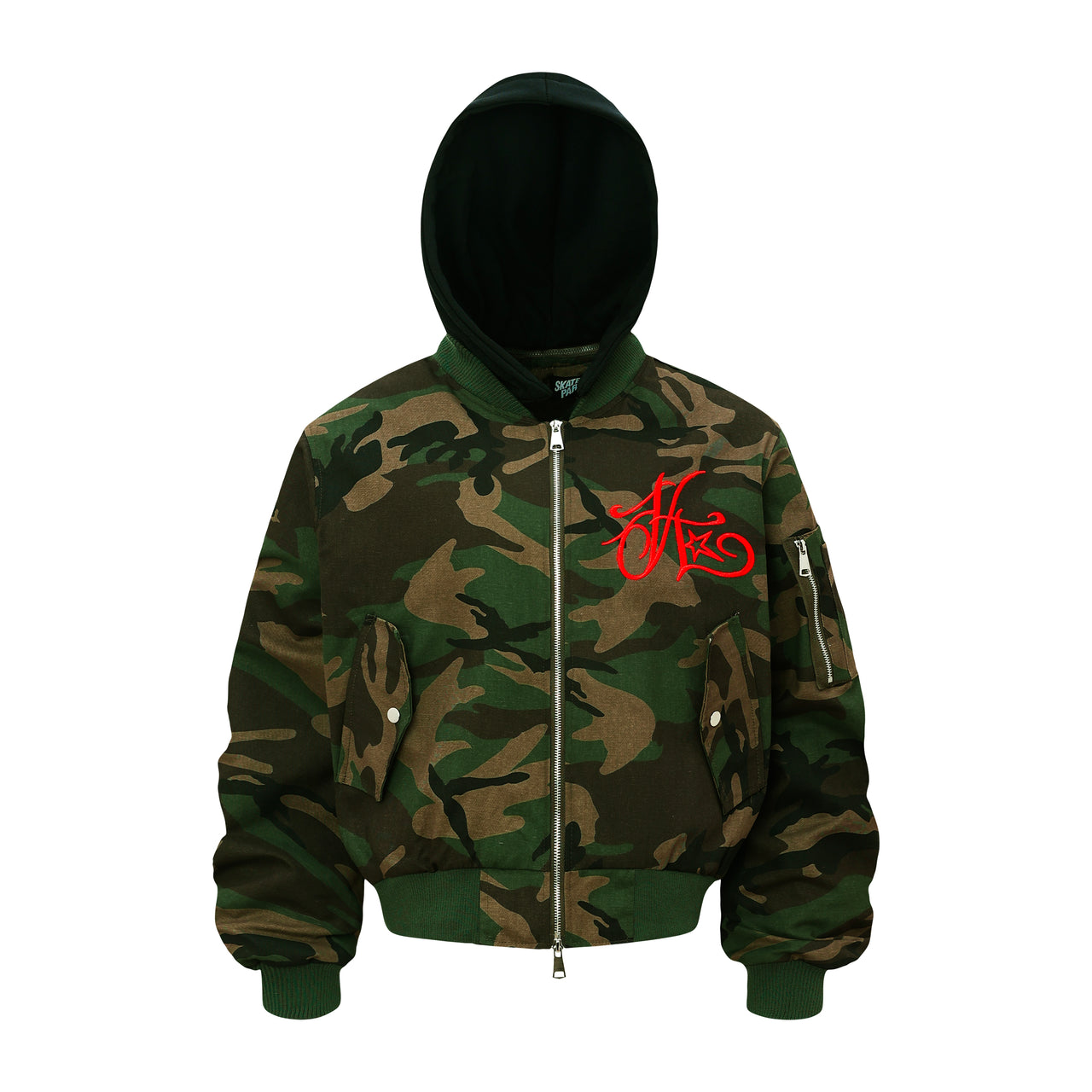 Camouflage Embroidered Jacket