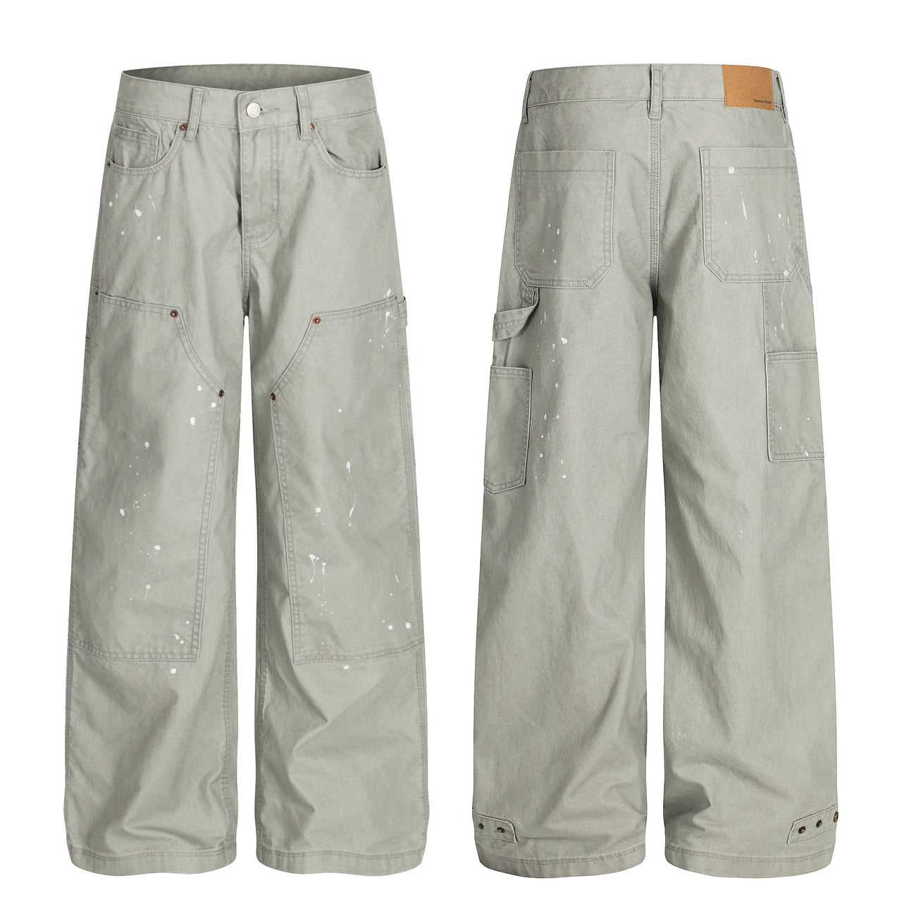 Omirad Paint-Splatter Utility Work Pants