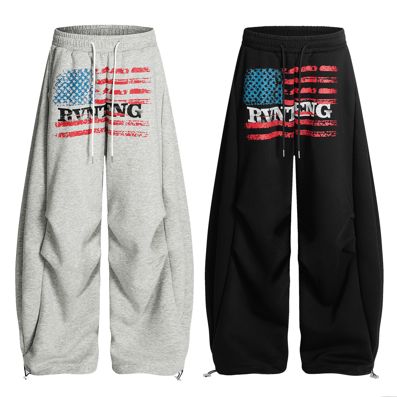 Omirad Flag Graphic Stacked Sweatpants