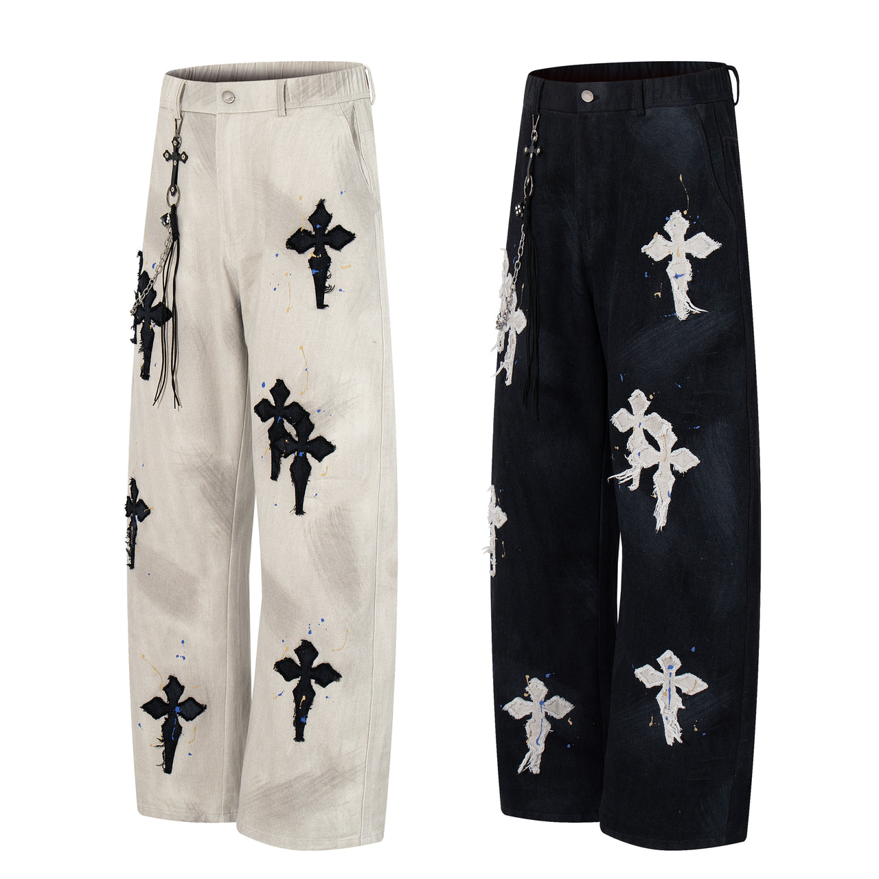 Vintage American Cross Appliqué Jeans