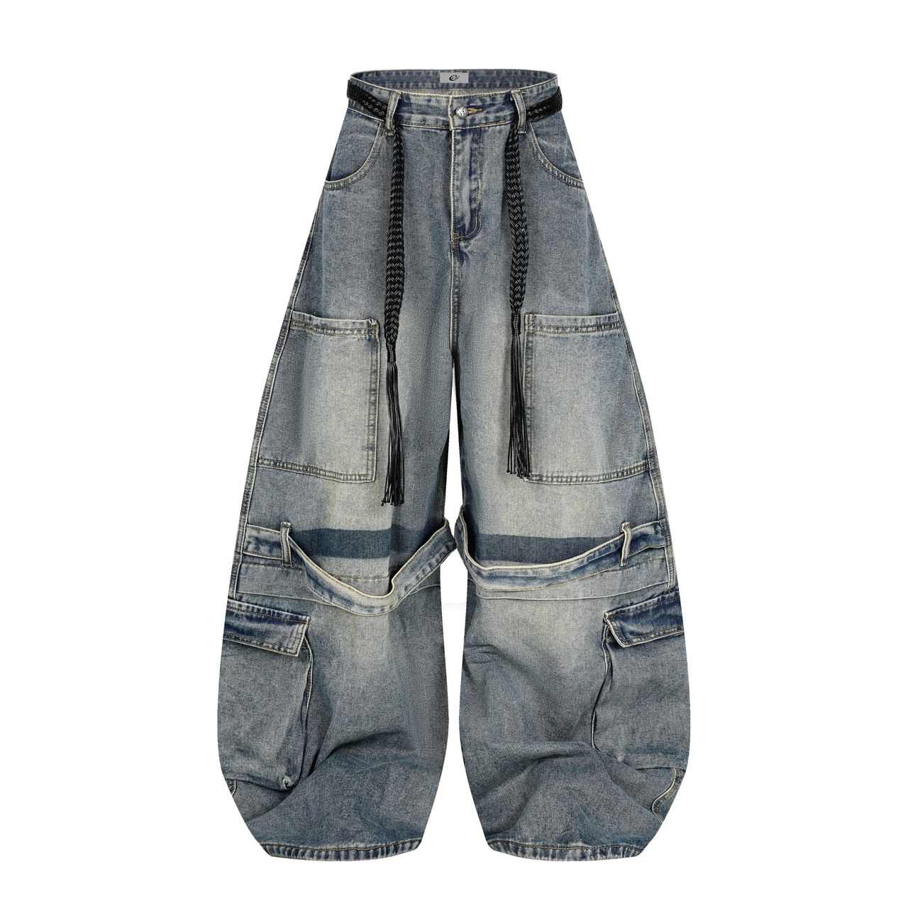 Omirad Layered Cargo Arc Jeans