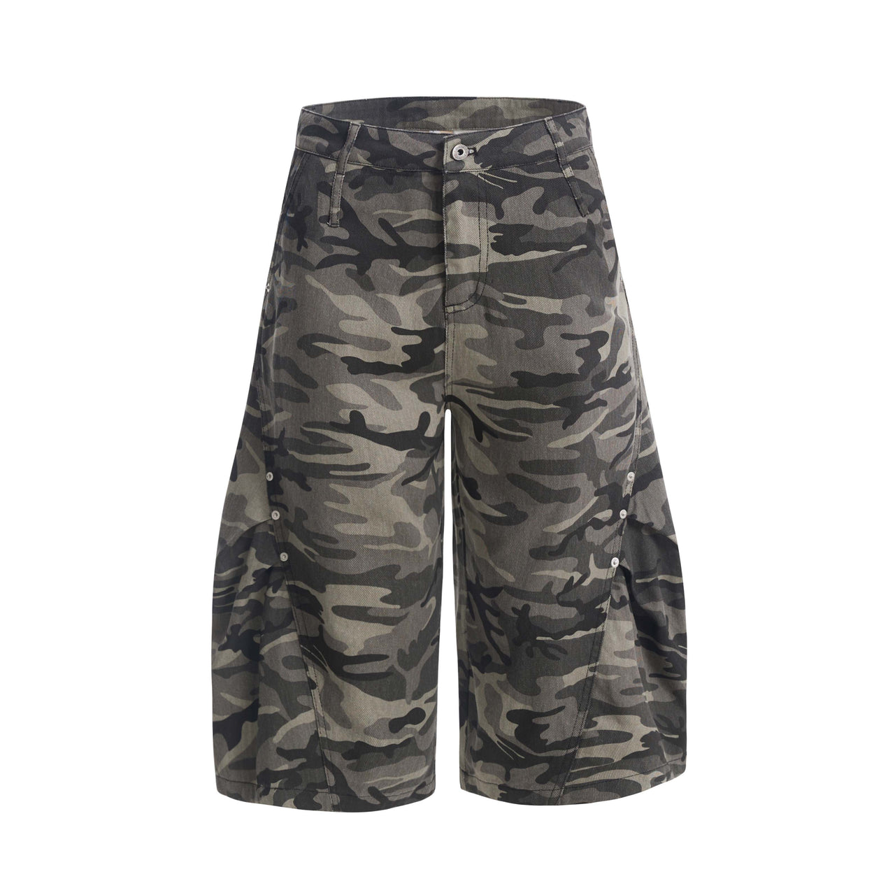 American Vintage Patchwork Camouflage Shorts