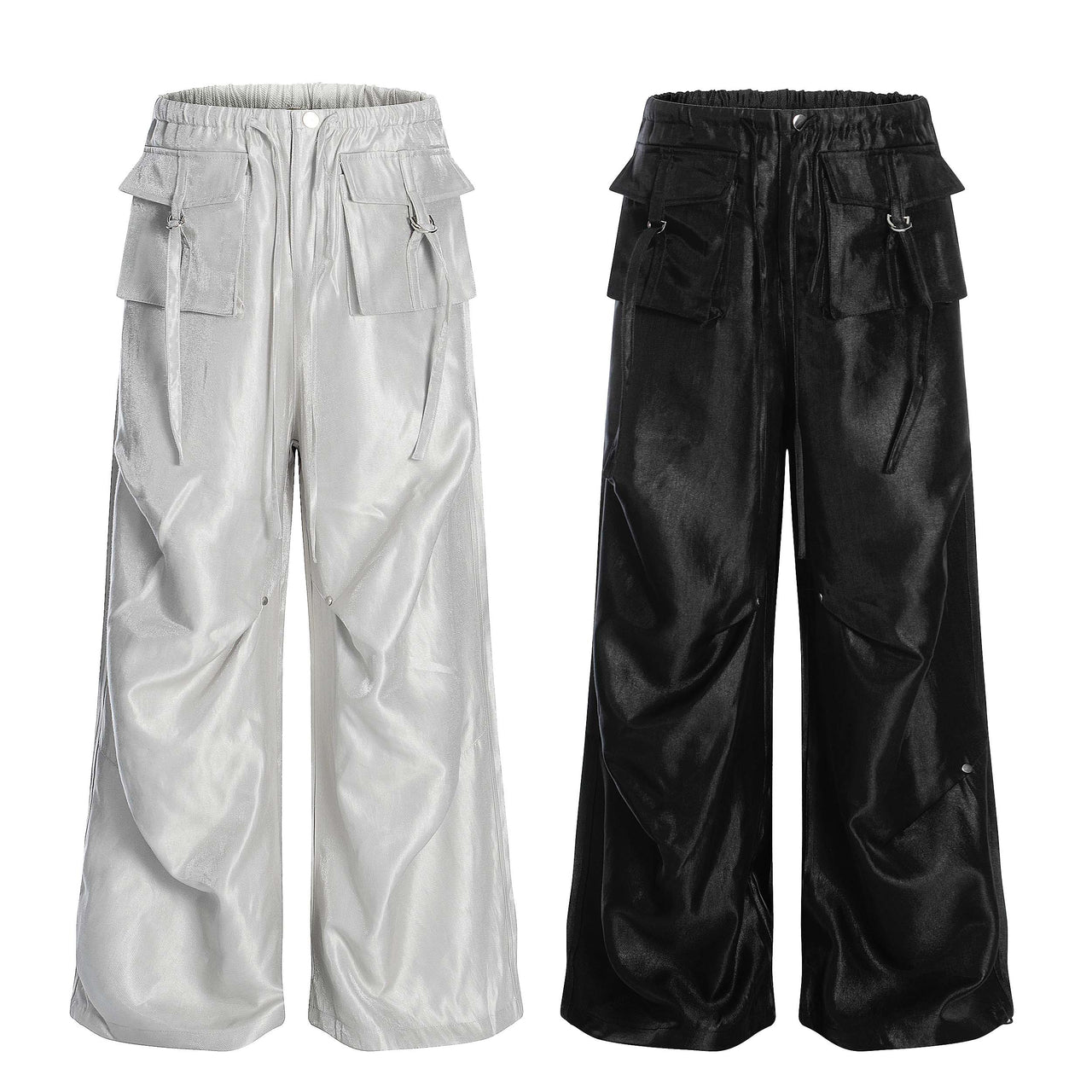 Liquid Metal Shine Casual Pants