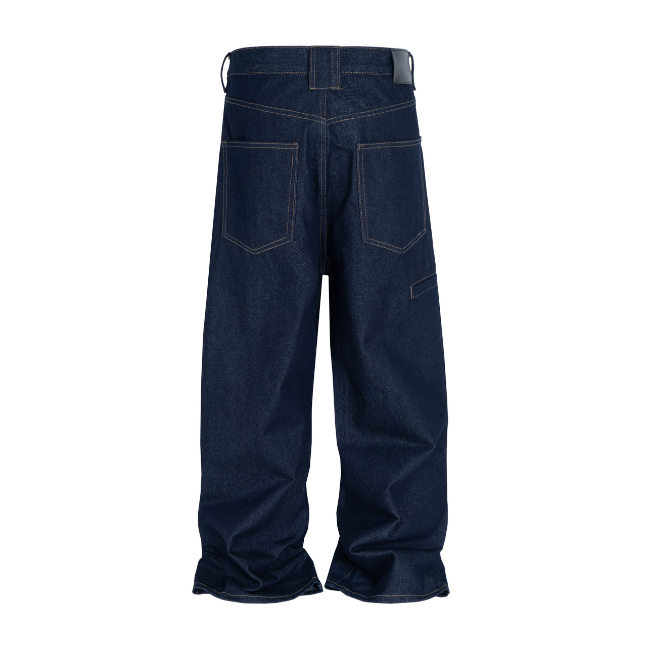 Omirad Curved-Cut Raw Denim Jeans