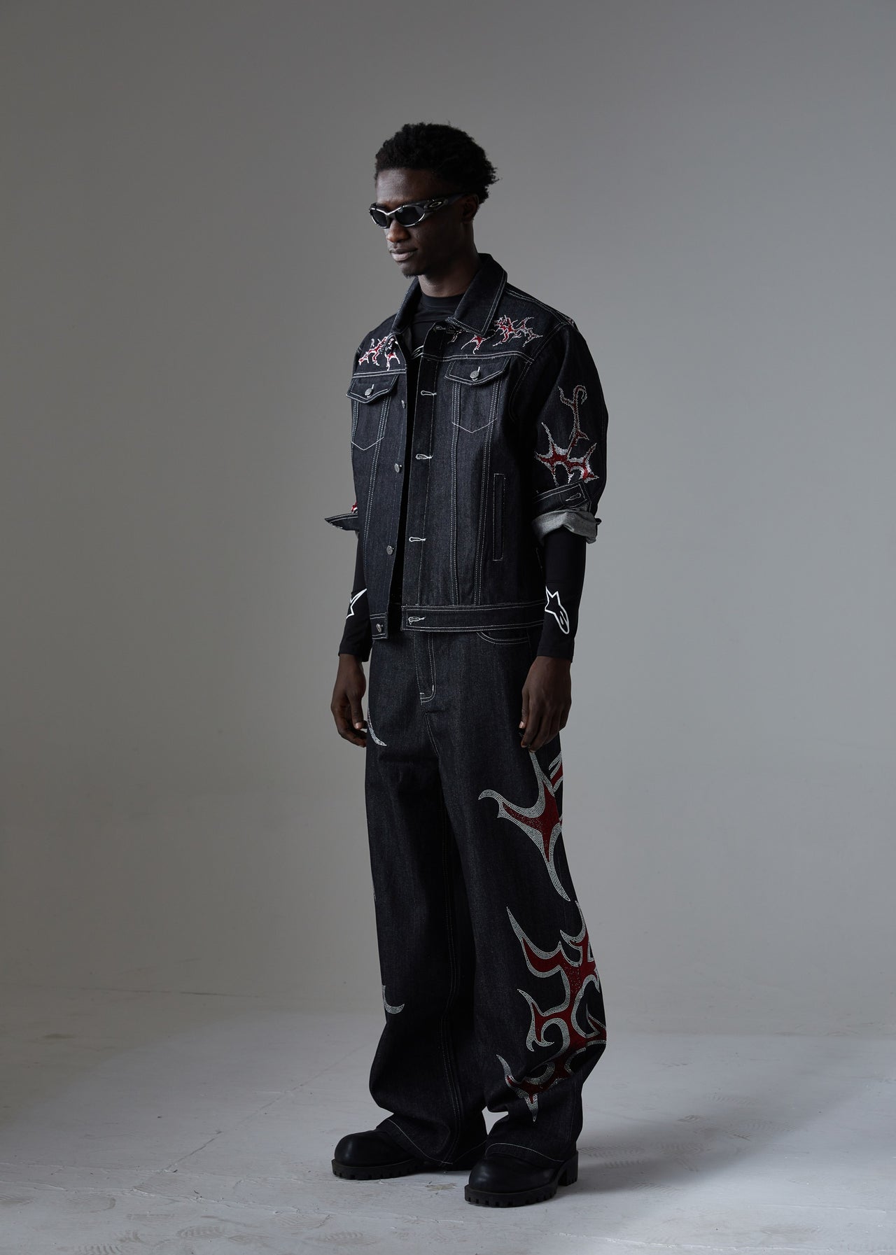 Omirad Graphic Denim Jacket