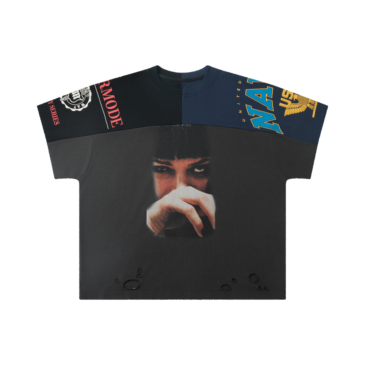 Omirad Distressed Panel Graphic Tee