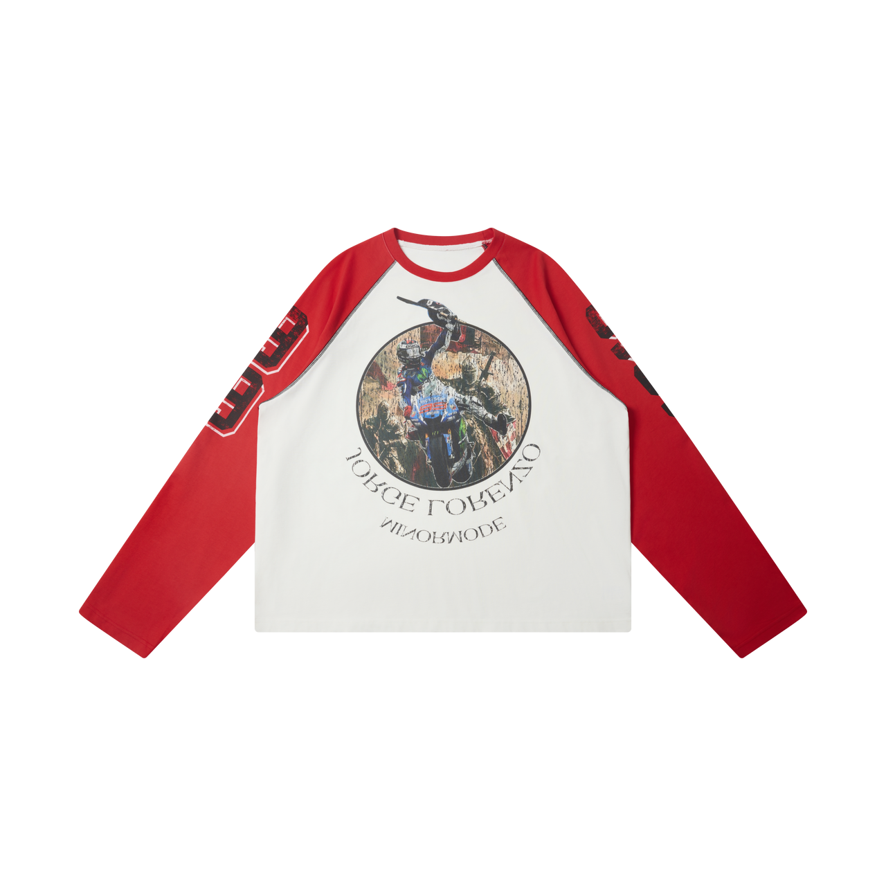 Omirad Moto Racing Raglan Long Sleeve Tee