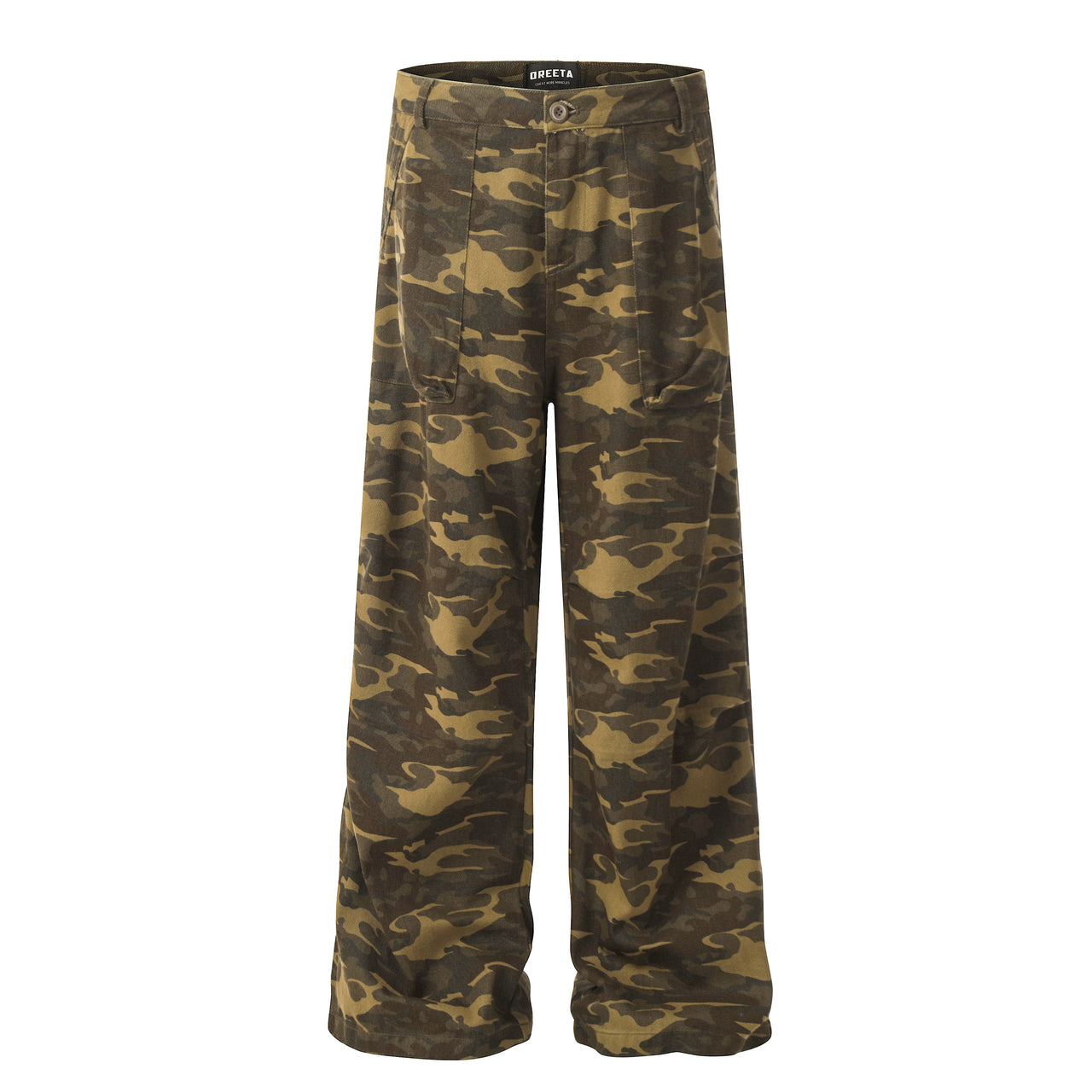 American Vintage Camouflage Pleated Jeans