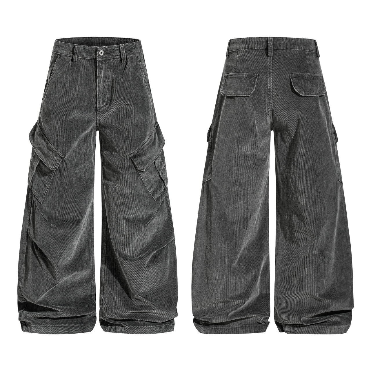 Omirad Washed Cargo Barrel Pants