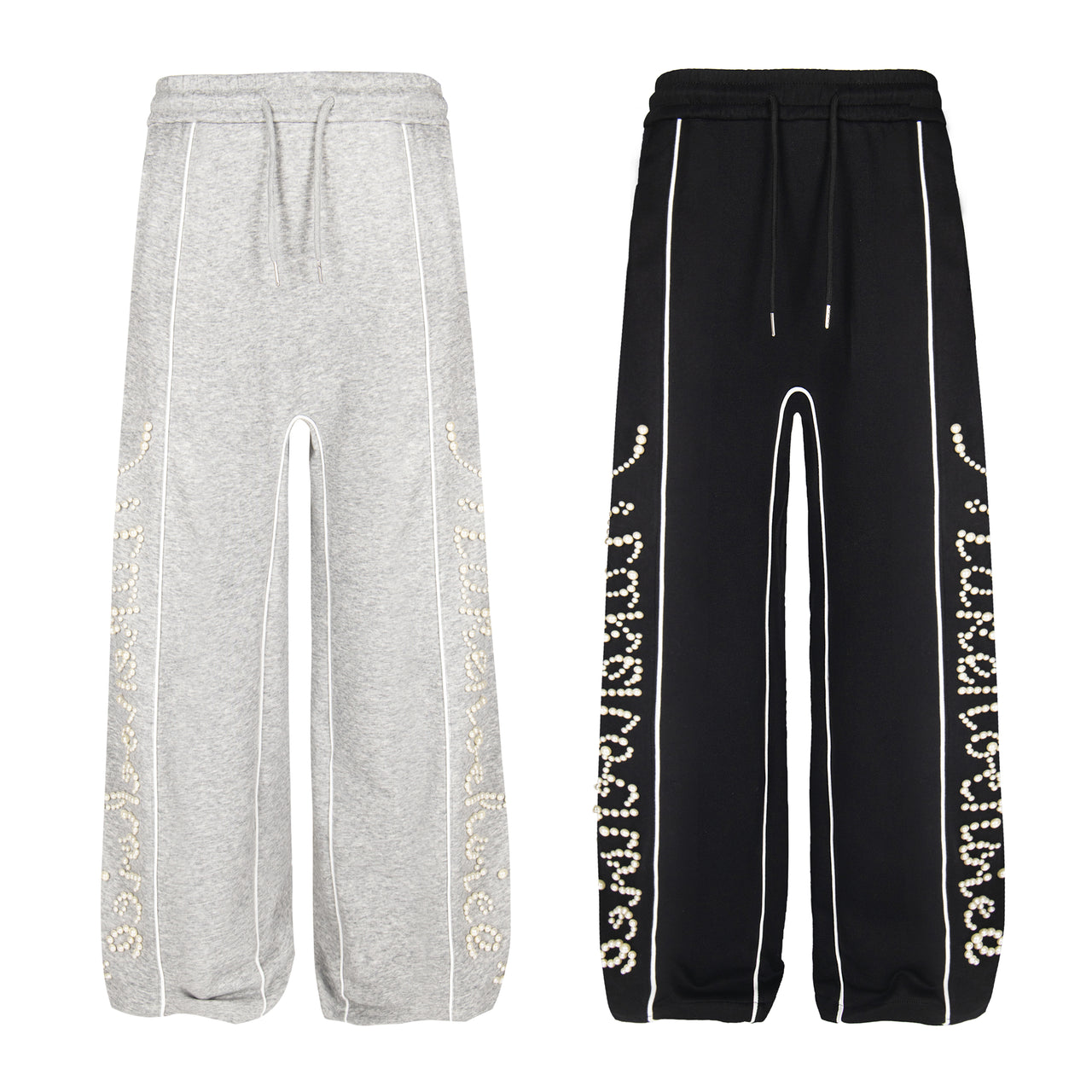 Omirad Pearl-Detail Wide-Leg Sweatpants