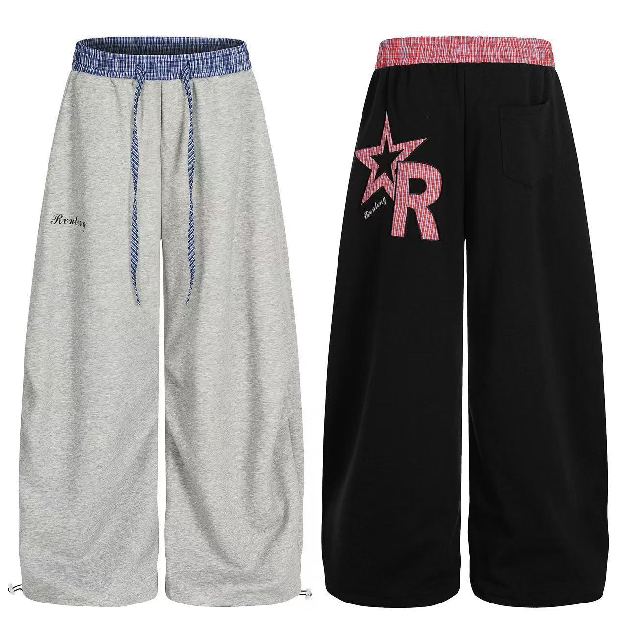 Omirad Reverlay Plaid Waist Sweatpants