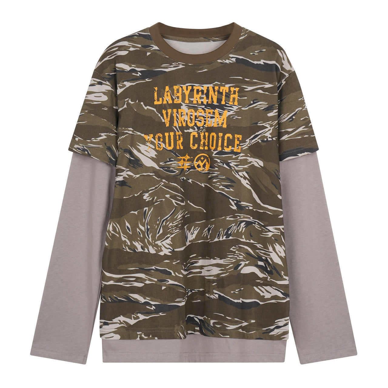 Omirad Camo Layered Long Sleeve Tee*