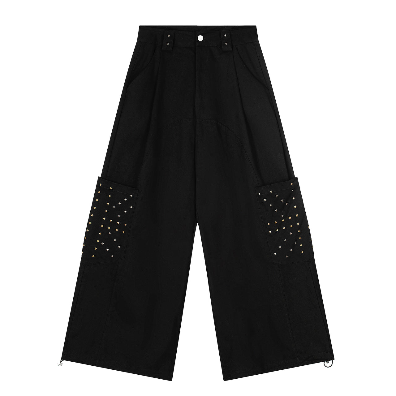 Omirad Studded Utility Wide-Leg Pants